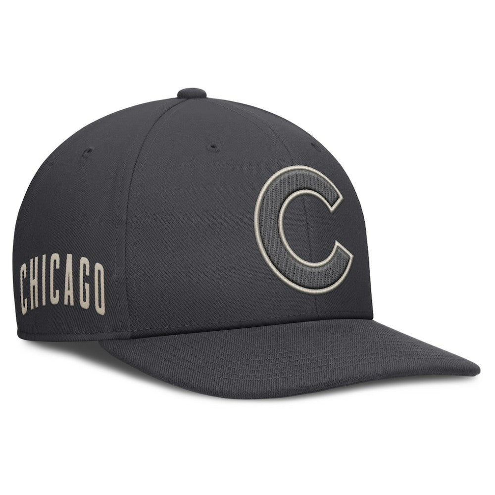 Chicago Cubs Nike Statement Pro Snapback Hat - Anthracite Hats
