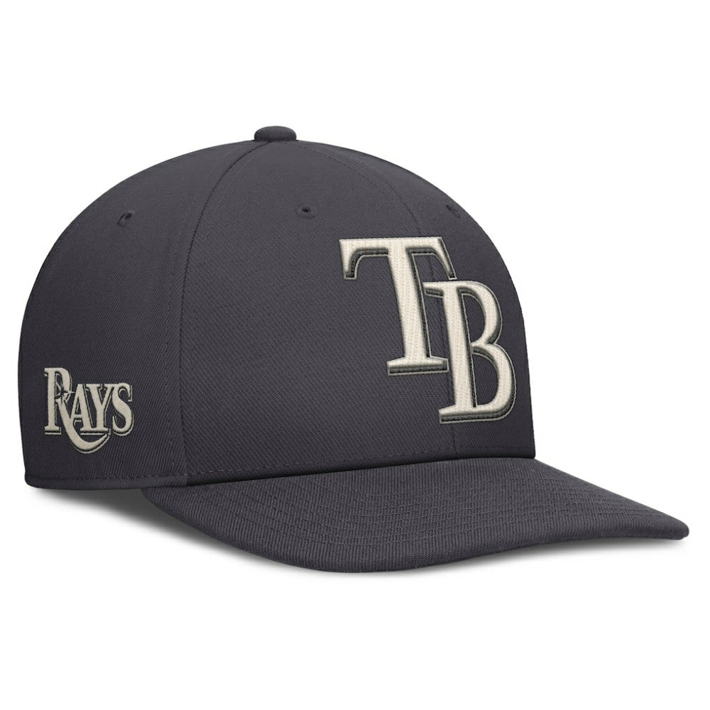 Tampa Bay Rays Nike Statement Pro Snapback Hat - Anthracite Hats