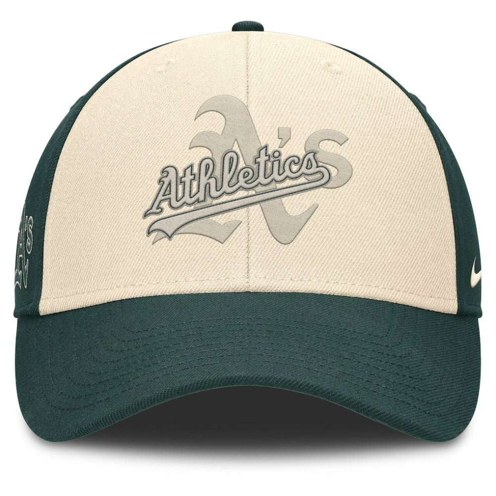 Athletics Nike Statement Club Performance Adjustable Hat - Green/Natural Hats