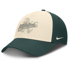 Athletics Nike Statement Club Performance Adjustable Hat - Green/Natural Hats