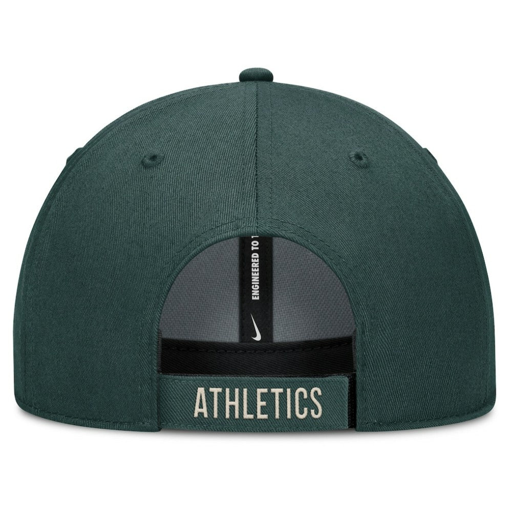 Athletics Nike Statement Club Performance Adjustable Hat - Green/Natural Hats