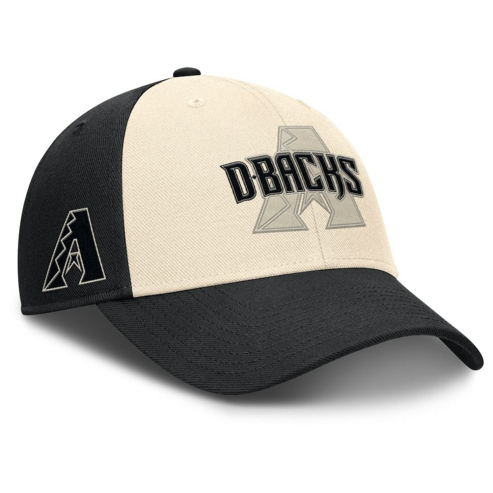 Arizona Diamondbacks Nike Statement Club Performance Adjustable Hat - Black/Natural Hats