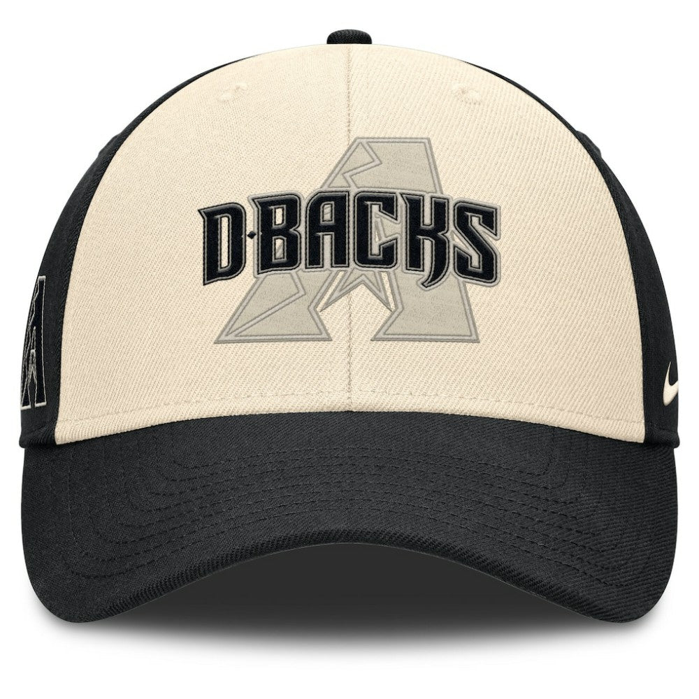 Arizona Diamondbacks Nike Statement Club Performance Adjustable Hat - Black/Natural Hats