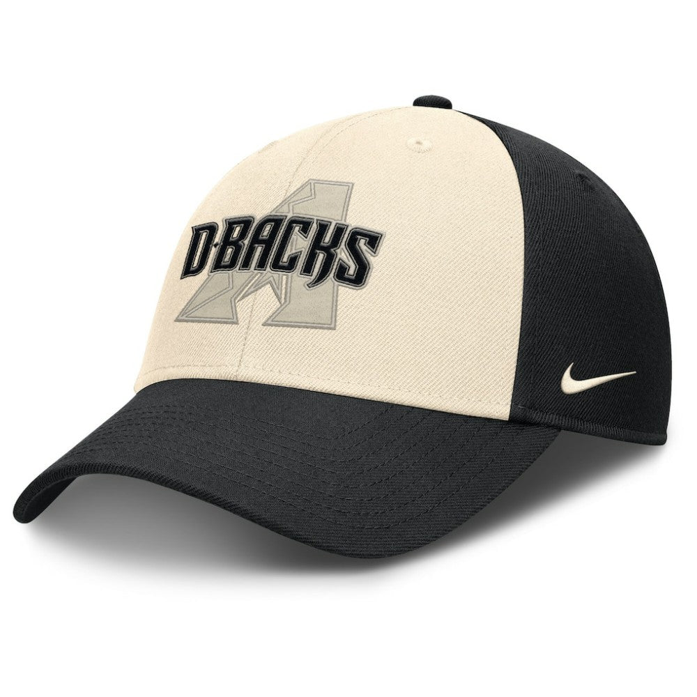 Arizona Diamondbacks Nike Statement Club Performance Adjustable Hat - Black/Natural Hats