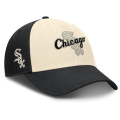 Chicago White Sox Nike Statement Club Performance Adjustable Hat - Black/Natural Hats