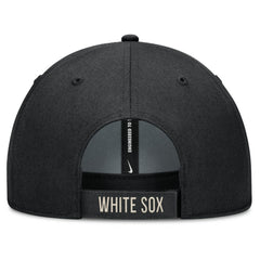 Chicago White Sox Nike Statement Club Performance Adjustable Hat - Black/Natural Hats