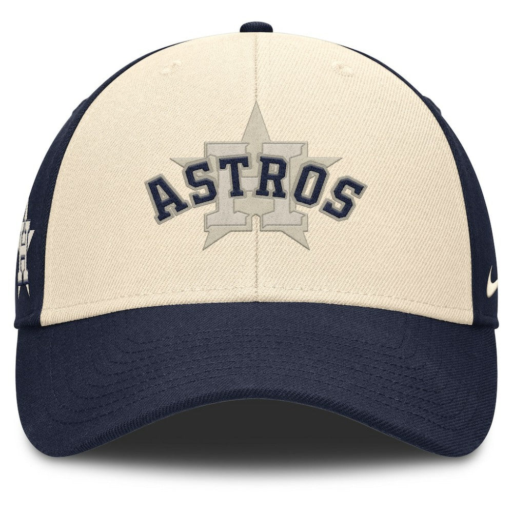 Houston Astros Nike Statement Club Performance Adjustable Hat - Navy/Natural Hats