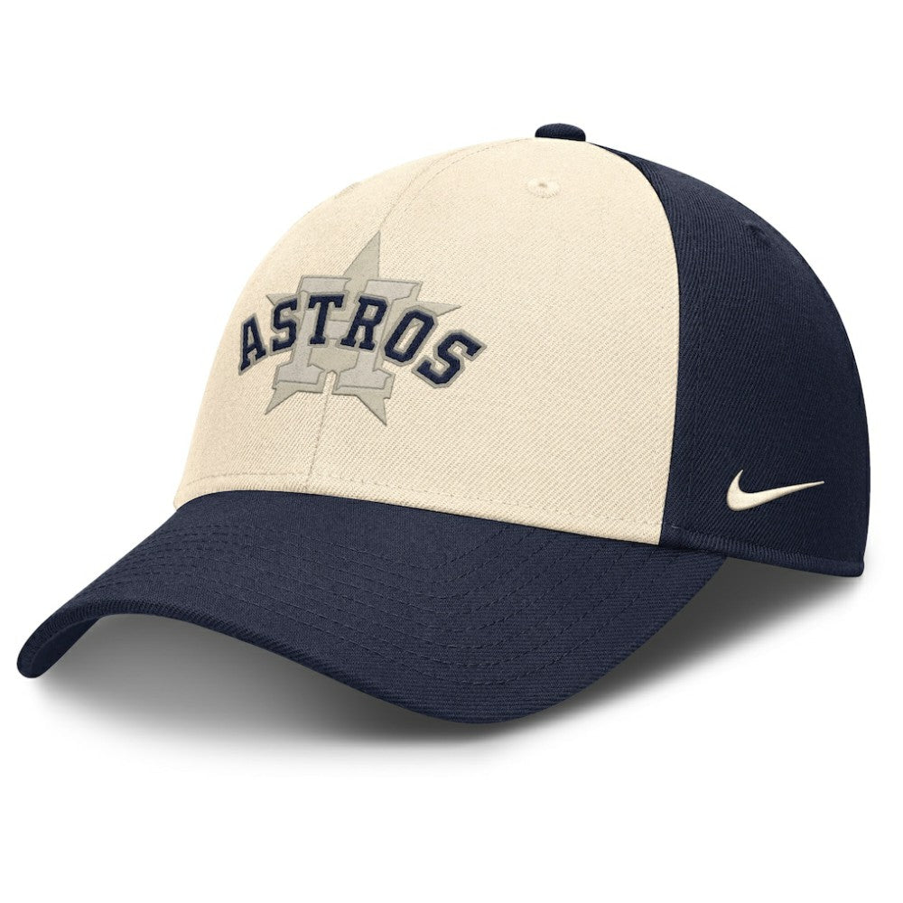 Houston Astros Nike Statement Club Performance Adjustable Hat - Navy/Natural Hats