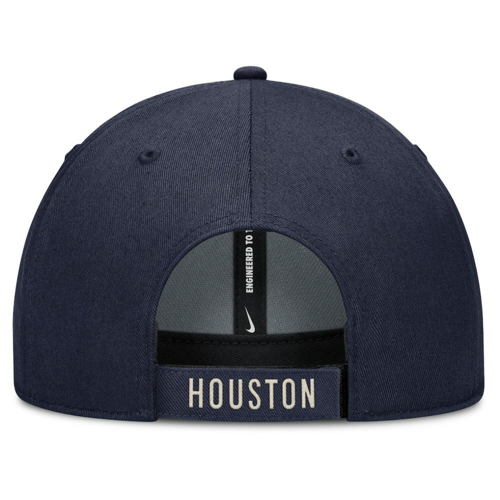 Houston Astros Nike Statement Club Performance Adjustable Hat - Navy/Natural Hats