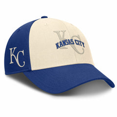 Kansas City Royals Nike Statement Club Performance Adjustable Hat - Royal/Natural Hats