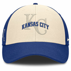 Kansas City Royals Nike Statement Club Performance Adjustable Hat - Royal/Natural Hats