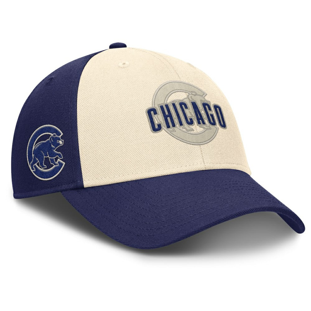 Chicago Cubs Nike Statement Club Performance Adjustable Hat - Royal/Natural Hats
