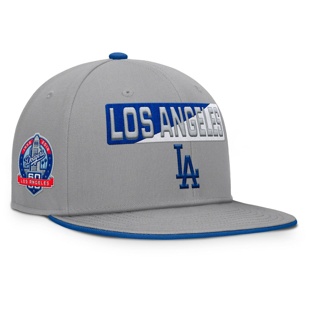 Los Angeles Dodgers Fanatics Punchout Snapback Hat - Gray Hats