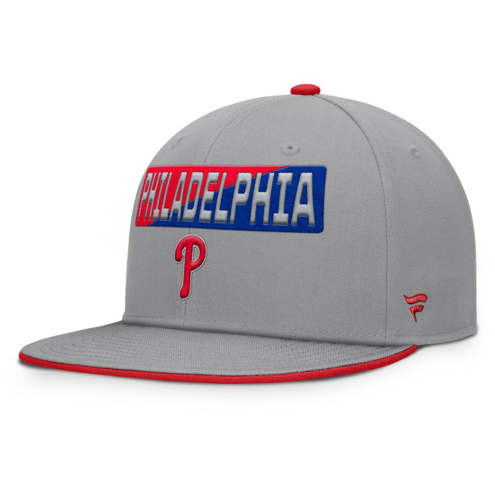 Philadelphia Phillies Fanatics Punchout Snapback Hat - Gray Hats