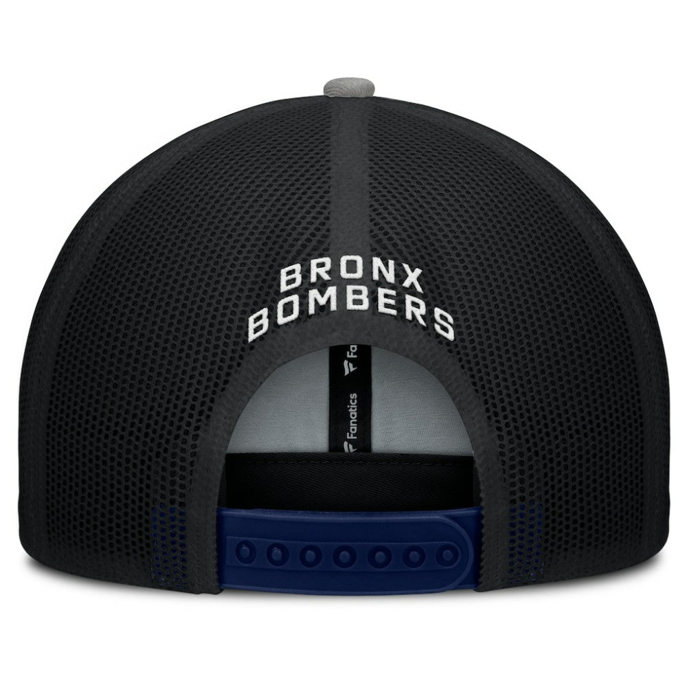 New York Yankees Fanatics Cutoff Adjustable Trucker Hat - Navy/Gray Hats