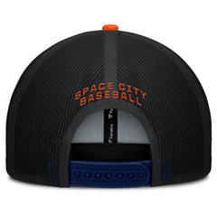 Houston Astros Fanatics Cutoff Adjustable Trucker Hat - Navy/Orange Hats