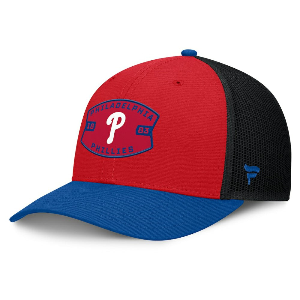Philadelphia Phillies Fanatics Cutoff Adjustable Trucker Hat - Red/Royal Hats