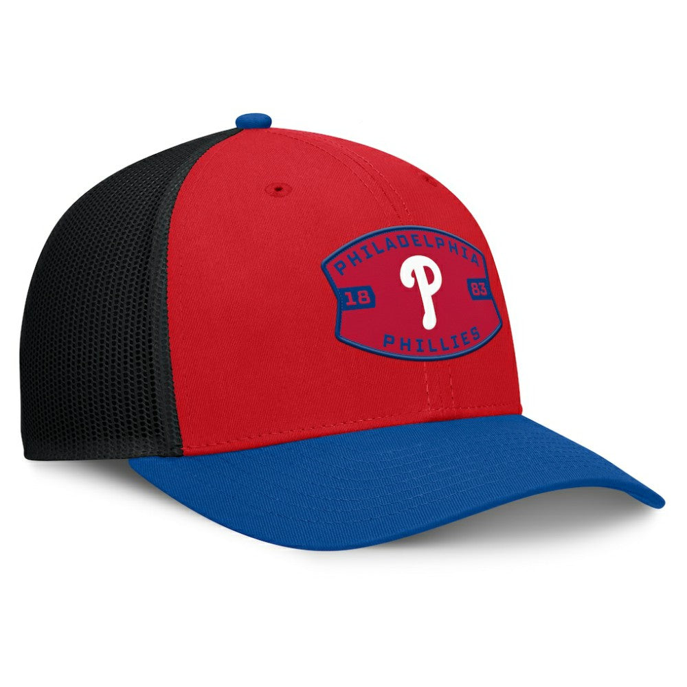 Philadelphia Phillies Fanatics Cutoff Adjustable Trucker Hat - Red/Royal Hats