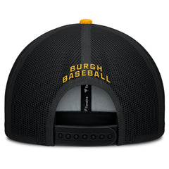 Pittsburgh Pirates Fanatics Cutoff Adjustable Trucker Hat - Black/Gold Hats