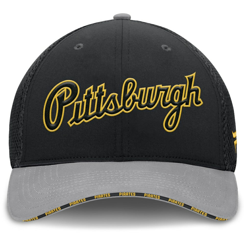 Pittsburgh Pirates Fanatics Pennant Flex Hat - Black/Gray Hats