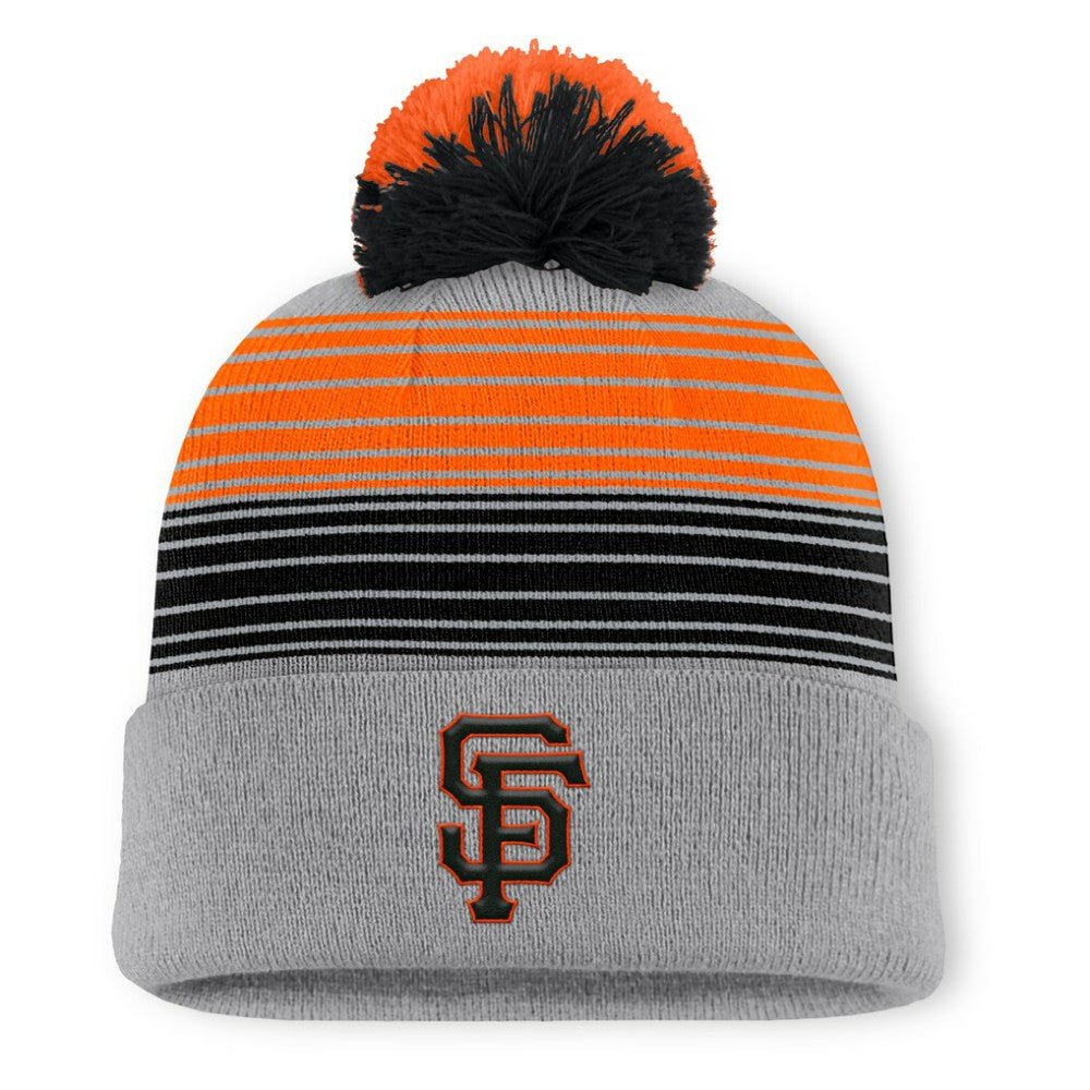 San Francisco Giants Fanatics Balk Cuffed Knit Hat with Pom - Gray Hats
