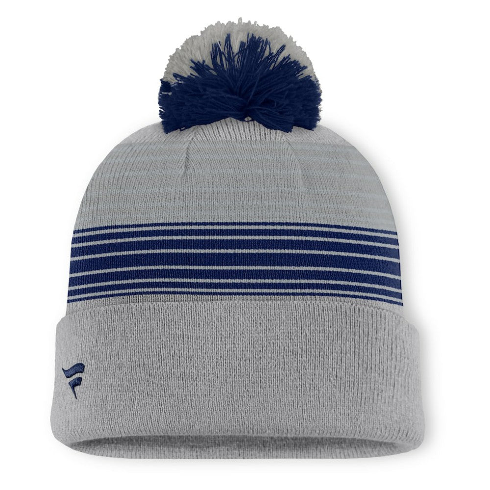 New York Yankees Fanatics Balk Cuffed Knit Hat with Pom - Gray Hats