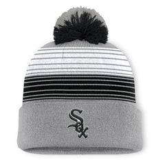 Chicago White Sox Fanatics Balk Cuffed Knit Hat with Pom - Gray Hats