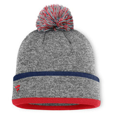 St. Louis Cardinals Fanatics Backstop Cuffed Knit Hat with Pom - Heather Gray Hats
