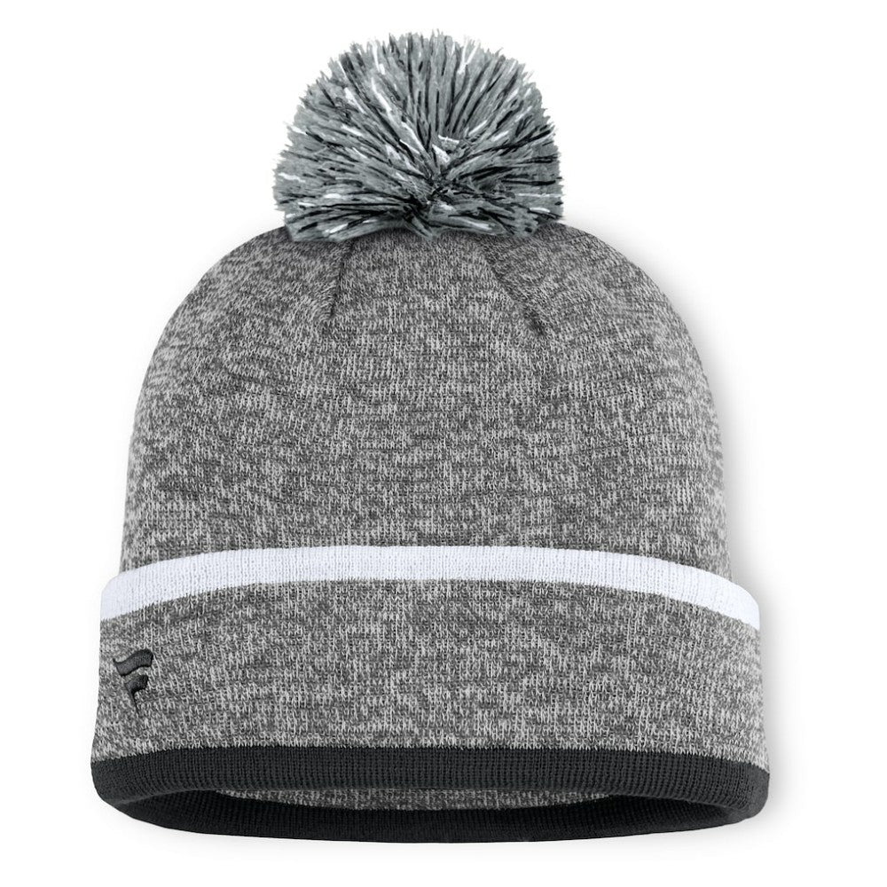 Chicago White Sox Fanatics Backstop Cuffed Knit Hat with Pom - Heather Gray Hats