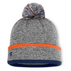 Houston Astros Fanatics Backstop Cuffed Knit Hat with Pom - Heather Gray Hats