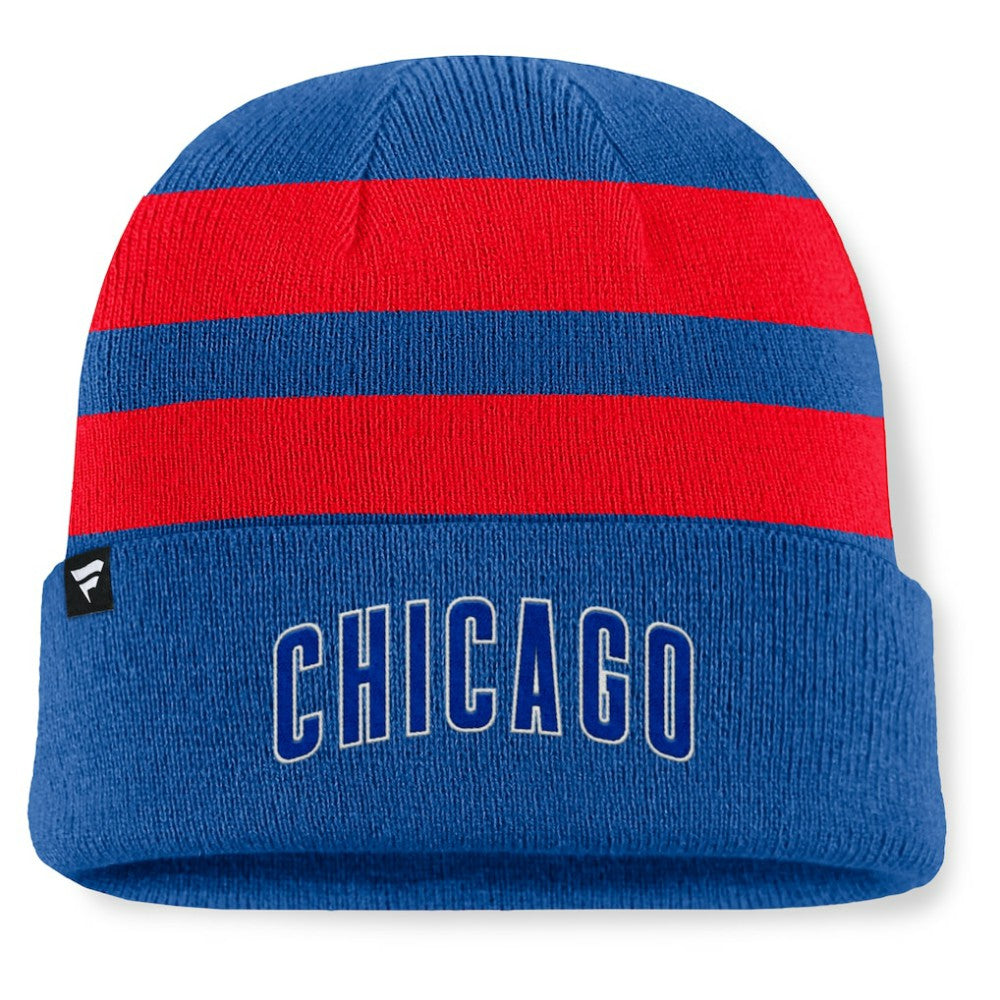Chicago Cubs Fanatics Baseline Cuffed Knit Hat - Royal Hats