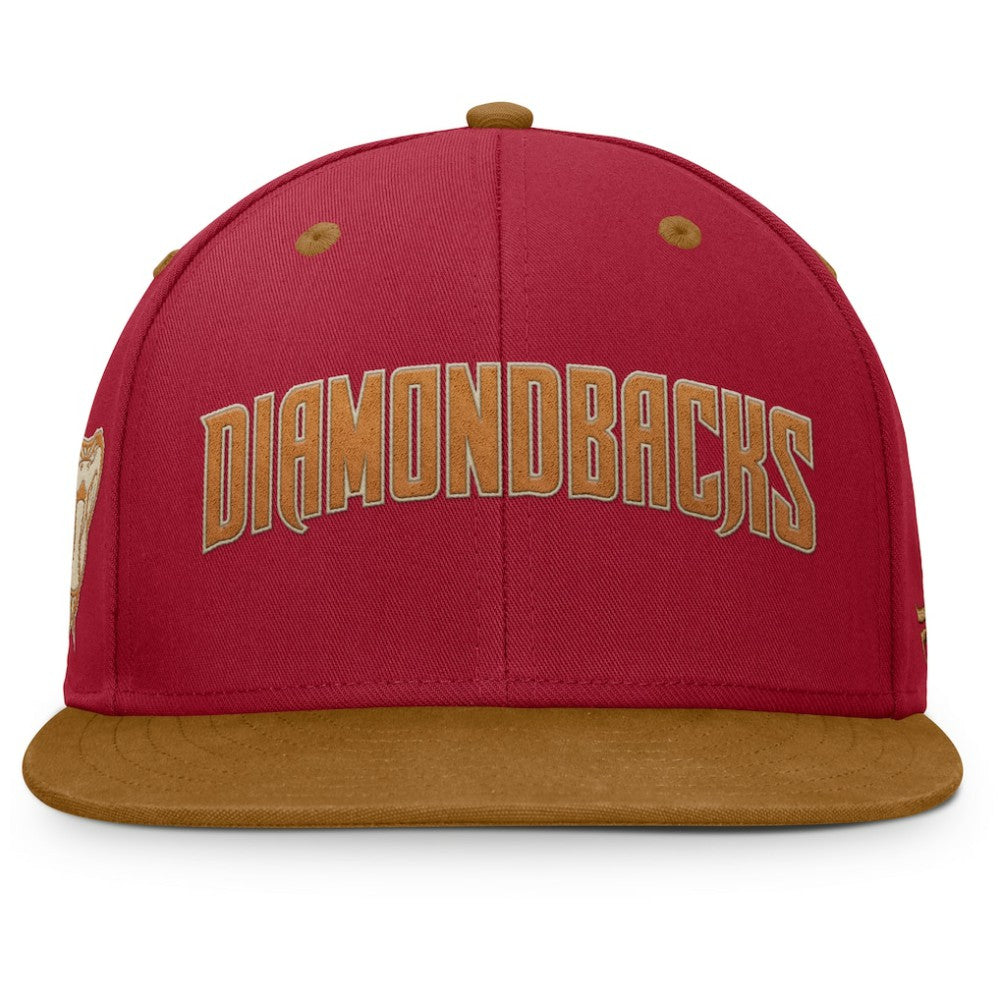 Arizona Diamondbacks Fanatics Splinter Fitted Hat - Red/Tan Hats