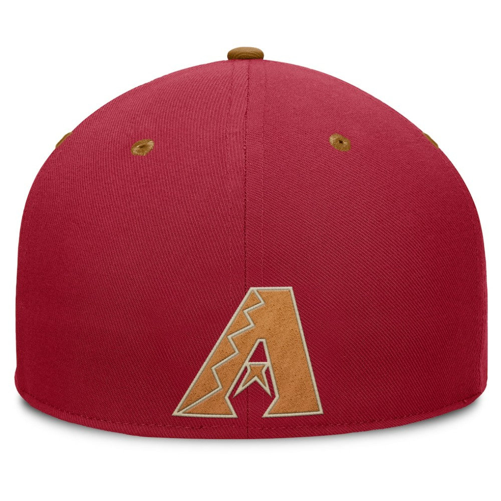 Arizona Diamondbacks Fanatics Splinter Fitted Hat - Red/Tan Hats