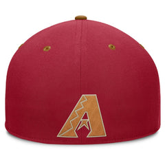 Arizona Diamondbacks Fanatics Splinter Fitted Hat - Red/Tan Hats