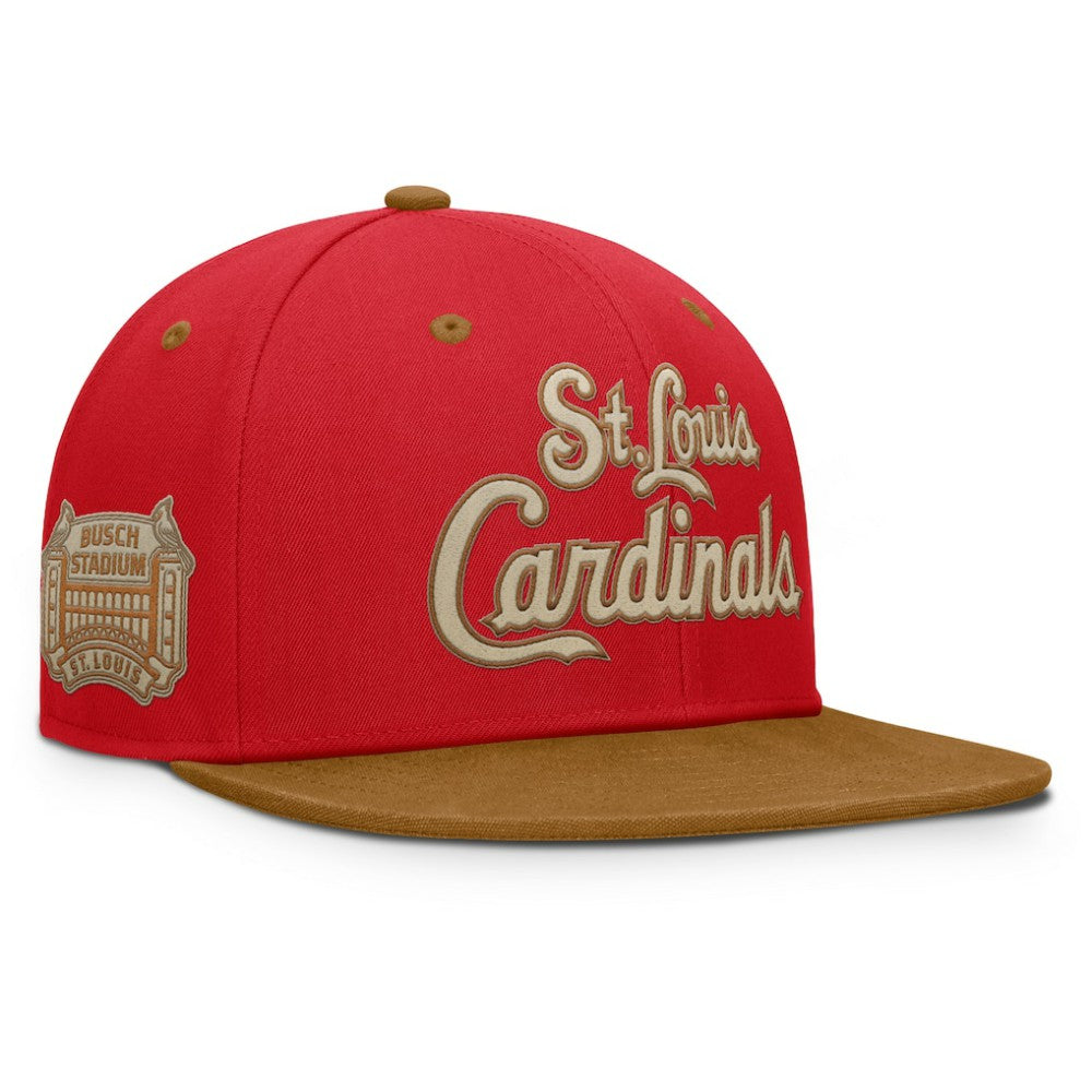 St. Louis Cardinals Fanatics Splinter Fitted Hat - Red/Tan Hats