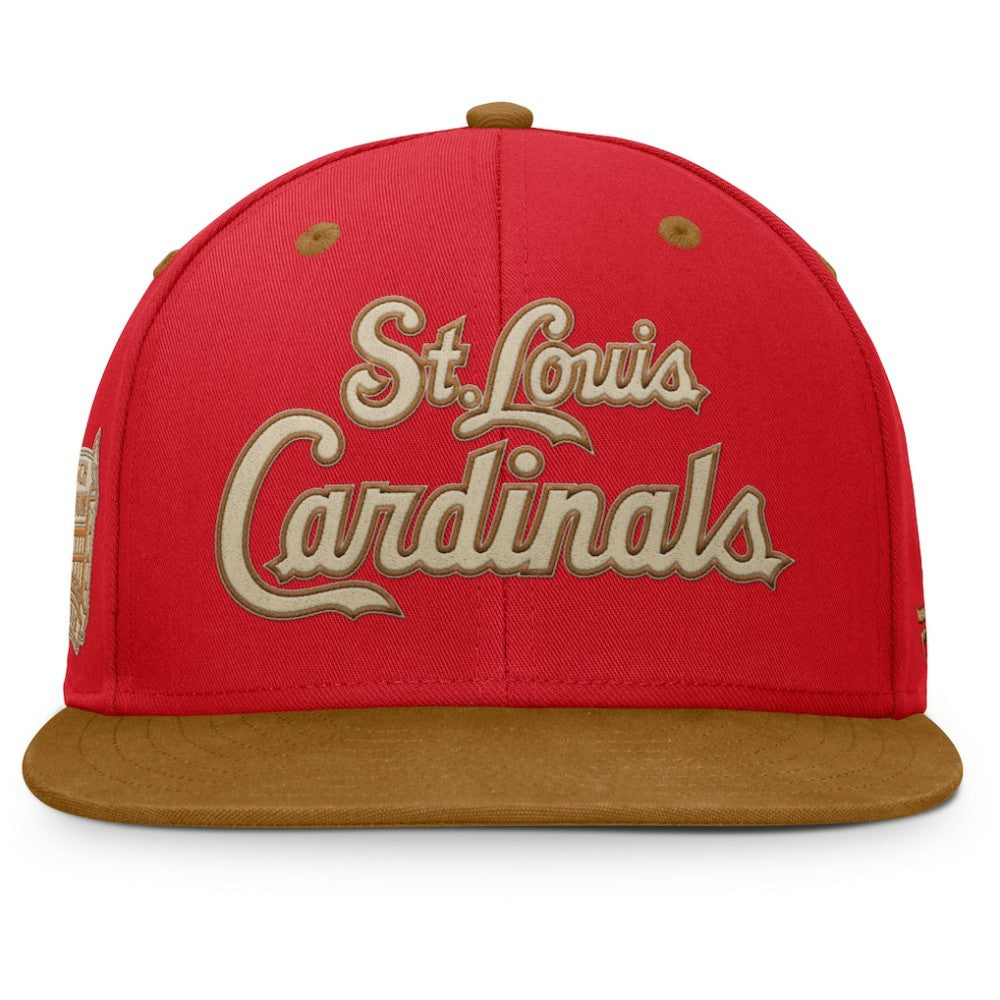 St. Louis Cardinals Fanatics Splinter Fitted Hat - Red/Tan Hats