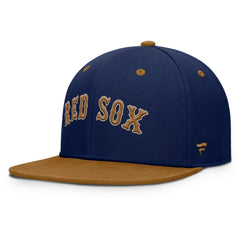 Boston Red Sox Fanatics Splinter Fitted Hat - Navy/Tan Hats