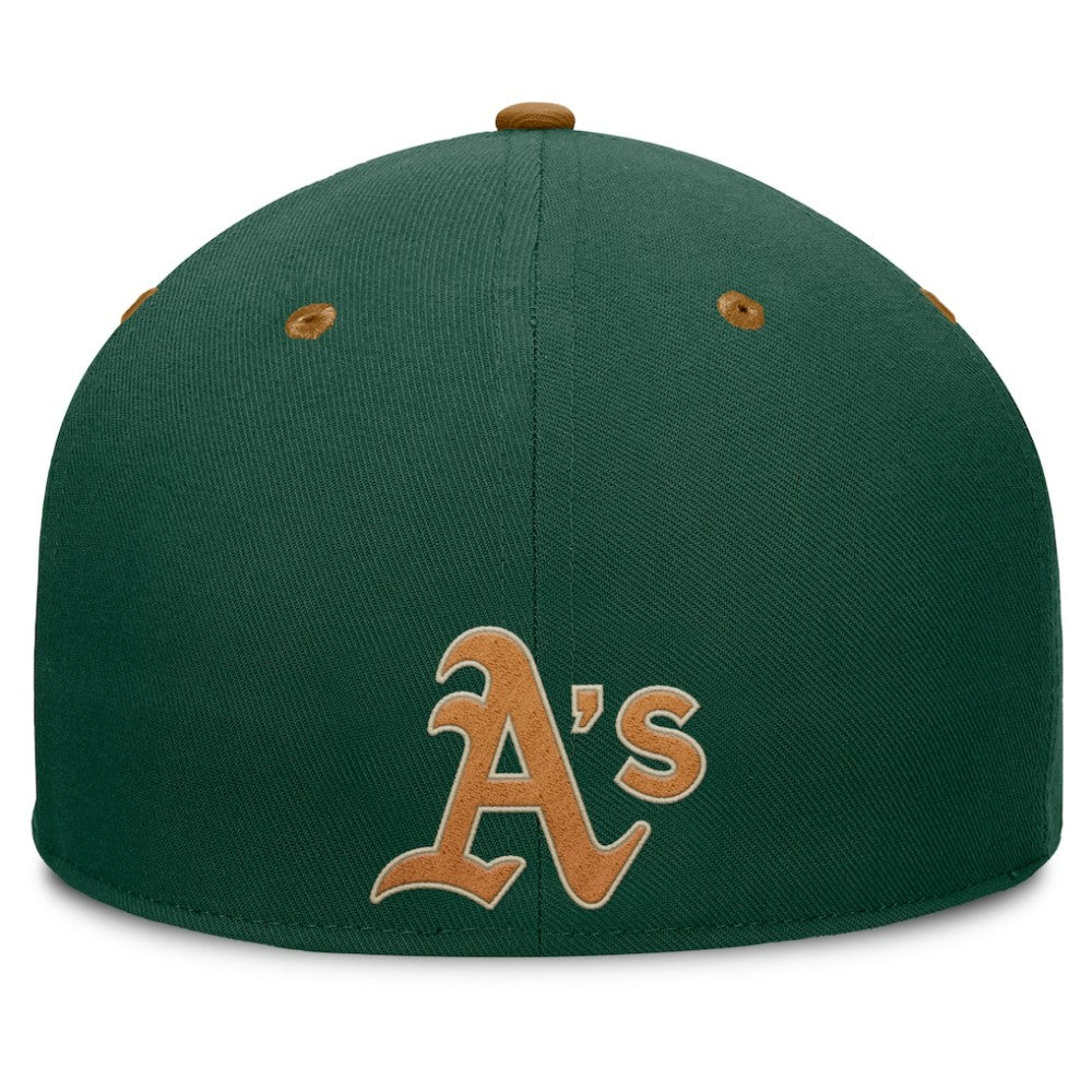 Athletics Fanatics Splinter Fitted Hat - Green/Tan Hats