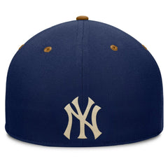 New York Yankees Fanatics Splinter Fitted Hat - Navy/Tan Hats
