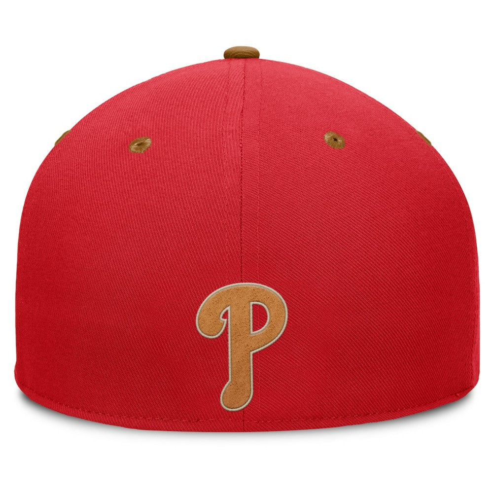 Philadelphia Phillies Fanatics Splinter Fitted Hat - Red/Tan Hats