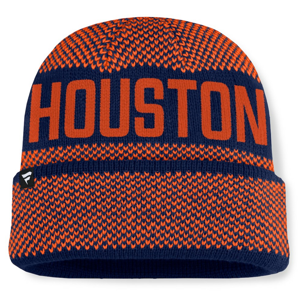 Houston Astros Fanatics Rotation Cuffed Knit Hat - Navy Hats