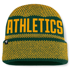 Athletics Fanatics Rotation Cuffed Knit Hat - Green Hats