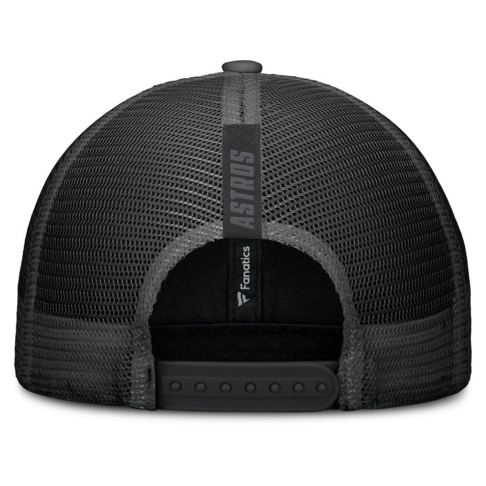 Houston Astros Fanatics Launch Adjustable Trucker Hat - Black Hats