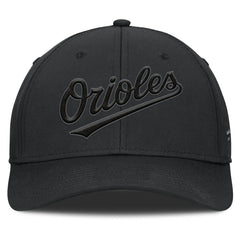 Baltimore Orioles Fanatics Overpower Flex Hat - Black Hats