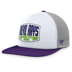 Tampa Bay Rays Fanatics Cranked Foam Front Patch Trucker Adjustable Hat - Gray/White Hats