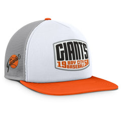 San Francisco Giants Fanatics Cranked Foam Front Patch Trucker Adjustable Hat - Gray/White Hats