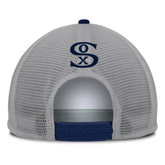 Chicago White Sox Fanatics Cranked Foam Front Patch Trucker Adjustable Hat - Gray/White Hats
