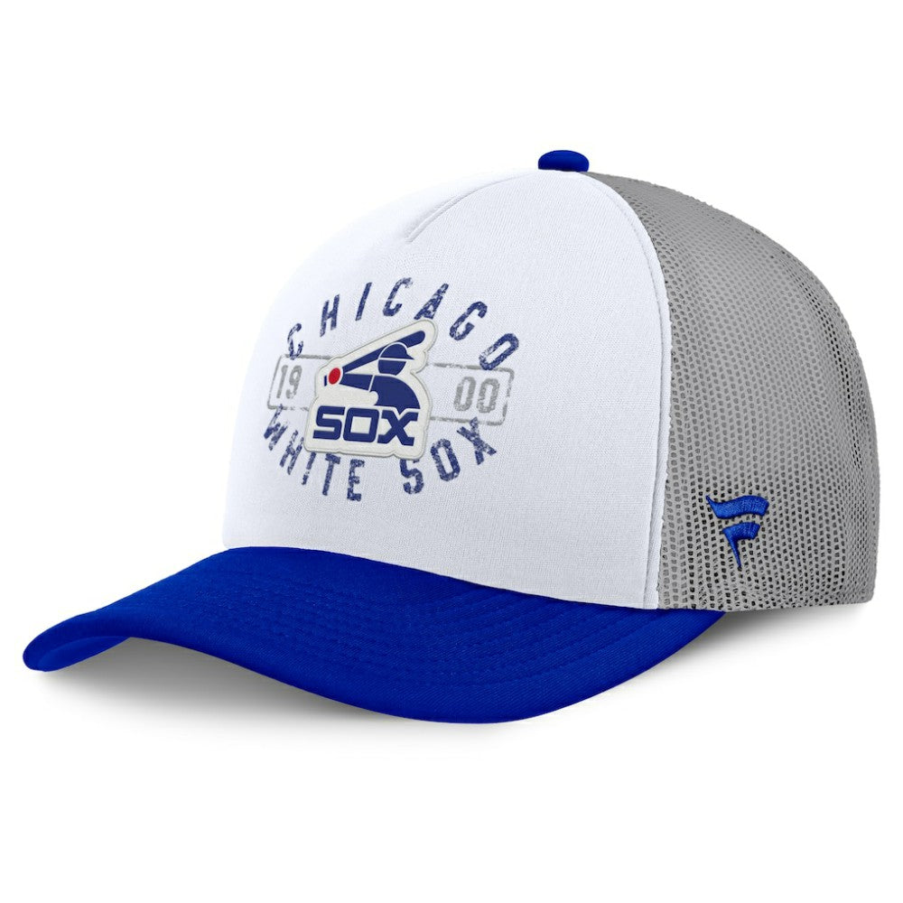 Chicago White Sox Fanatics Designated A-Frame Foam Front Trucker Adjustable Hat - White/Blue Hats