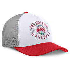 Philadelphia Phillies Fanatics Designated A-Frame Foam Front Trucker Adjustable Hat - White/Red Hats