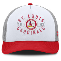 St. Louis Cardinals Fanatics Designated A-Frame Foam Front Trucker Adjustable Hat - White/Red Hats